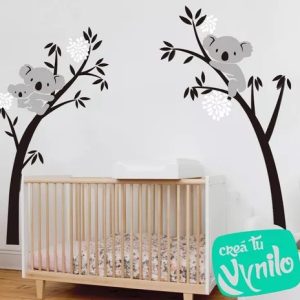 Vinilo Infantil Koala Árbol Decoracion Pared