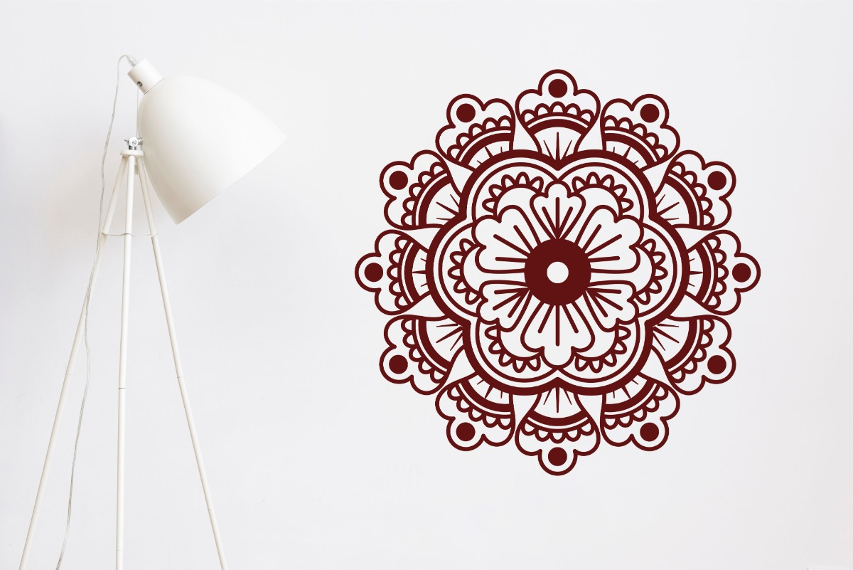 Vinilo Decorativo Pared Mandala 60x60cm Modelo F - Imagen 23