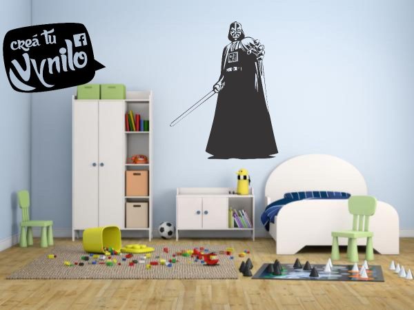 Vinilo Infantil Star Wars Darth Vader Cuerpo Entero 75cm - Imagen 2