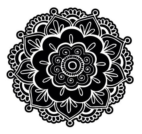 Vinilo Decorativo Pared Yin Yang, Paz, Mandala 60x60cm - Imagen 5