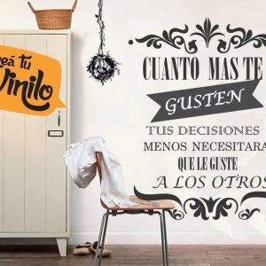 Vinilo Decorativo Frase Cuanto Más Te Gusten. Pared Vidriera