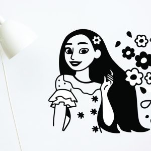 Vinilo Decorativo Infantil Isabela Encanto 65cm X 60cm