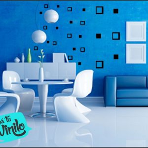 Vinilo Plancha Cuadrados Decorativo 40x30cm Creátuvynilo