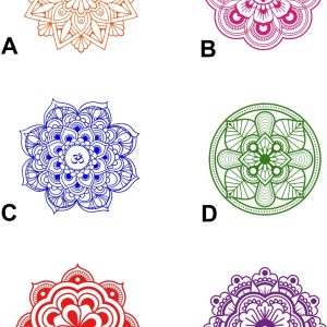 Vinilo Decorativo Mandala Pared 60x60cm Varios Modelos