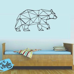 Vinilos Animal Origami Oso Decorativo 1.25m.x60cm