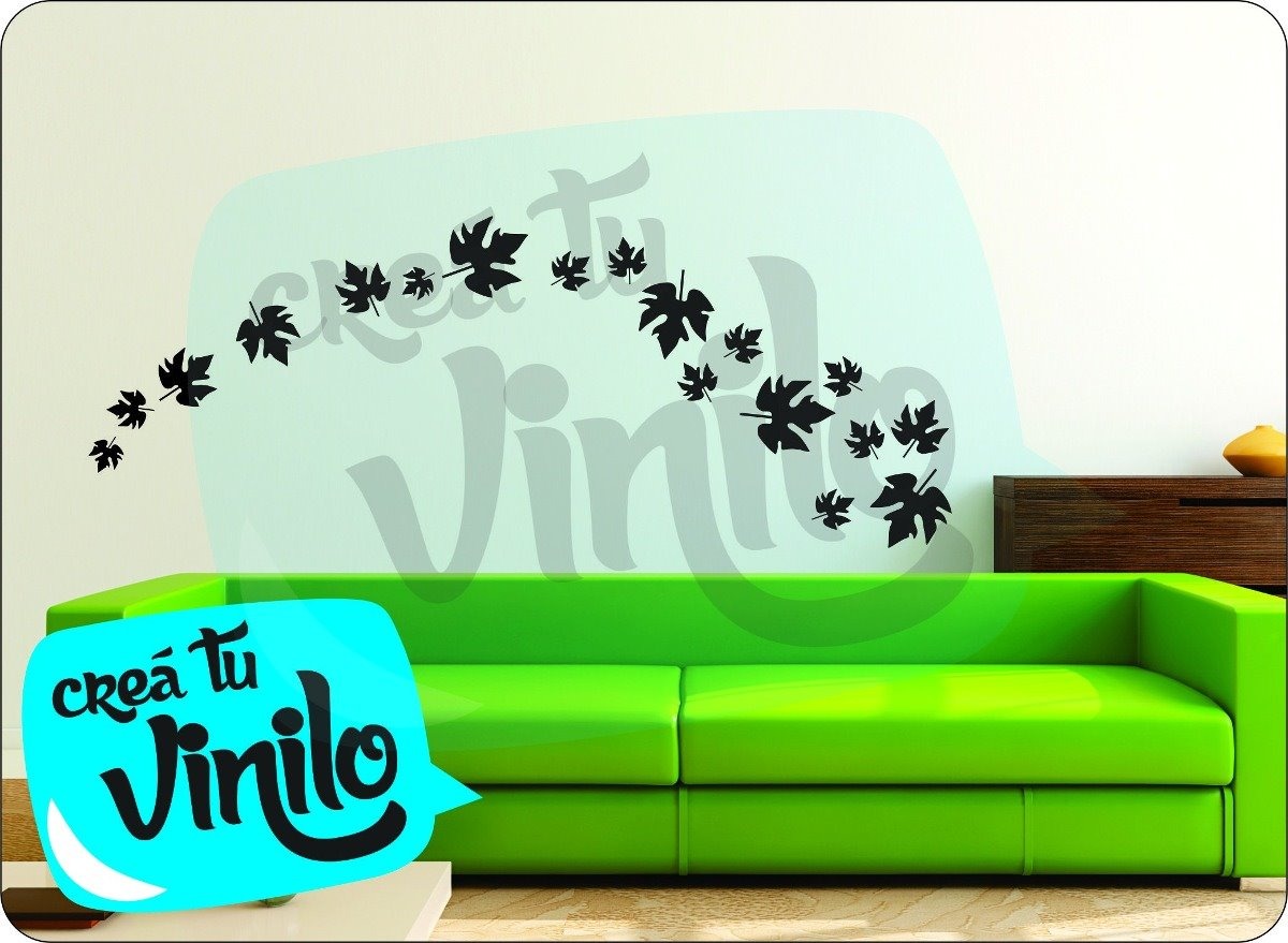 Vinilo Plancha Hojas Otoño Decorativo 40x30cm - Imagen 8