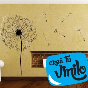 Vinilos Diente De Leon. Decoracion 60cm, Modelo B