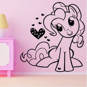 Vinilo Infantil Litlle Pony 2 Decorativo Habitacion 60x60cm