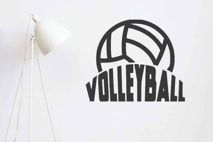 Vinilo Sticker un color Infantil Voleibol Pelota Pared Decorativo - Imagen 2