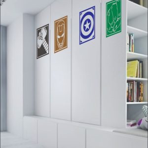 Vinilo Superheroes, Batman, Ironman, Spiderman, Thor, Hulk