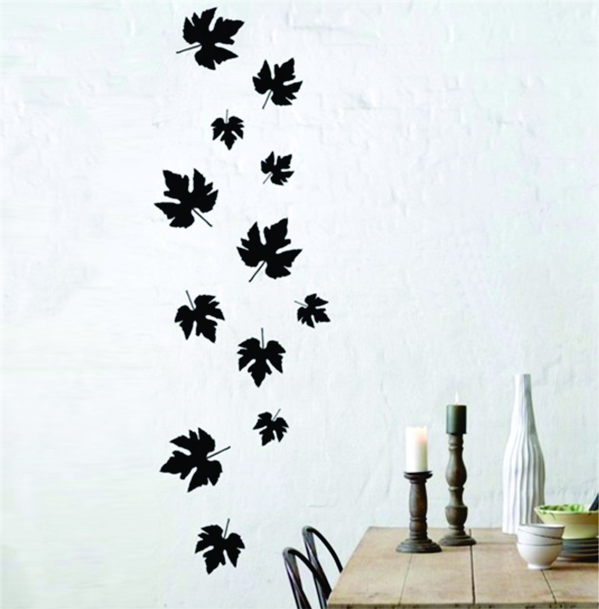 Vinilo Decorativo Hojas Otoñal Plancha 40x30cm