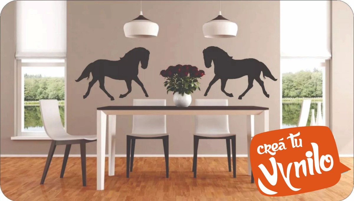 Vinilo Decorativo Caballo Silueta Medida Segun Modelo 3 - Imagen 2
