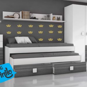 Vinilos Plancha Coronas Decorativo Cuarto Infantil