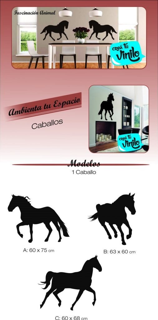 Vinilo Decorativo Caballo Silueta Medida Varia Segun Modelo - Imagen 4