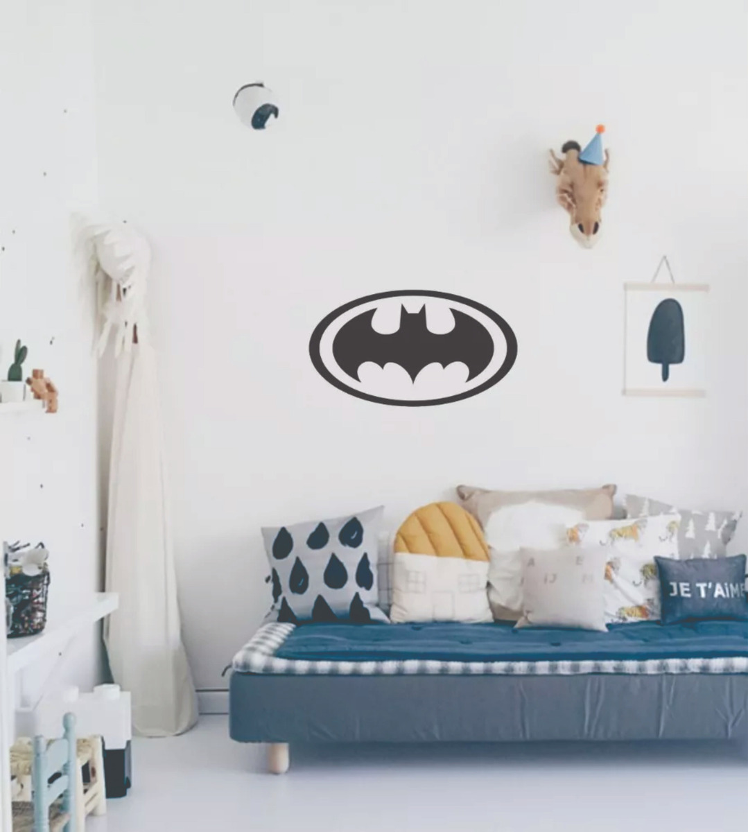 Vinilos Infantil Logo Batman Decorativo Dormitorio 60x35cm