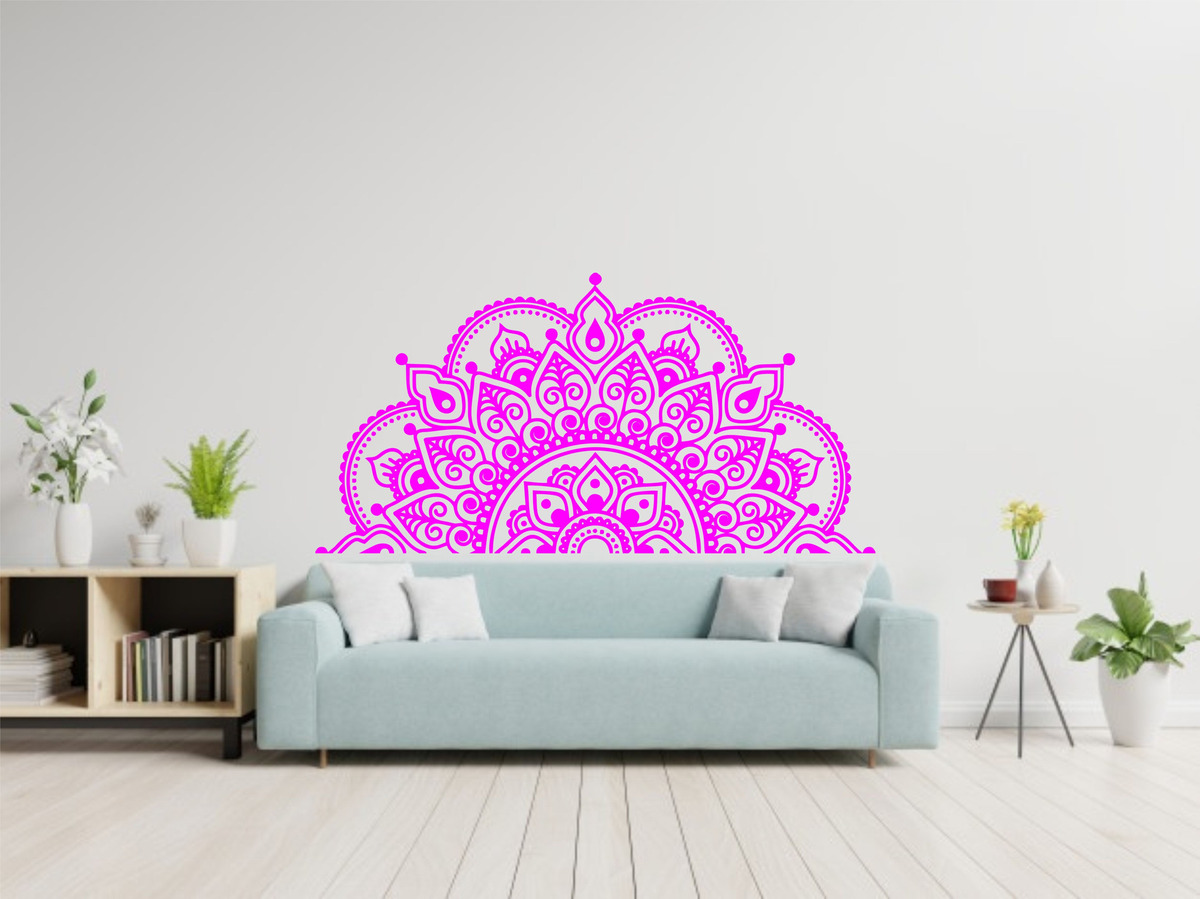 Vinilo Decorativo Pared Medio Mandala 80 Cm X 40cm - Imagen 42