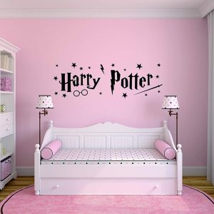 Vinilo Infantil Harry Potter Nombre Y Decorado
