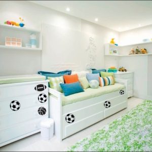 Vinilo Infantil Pelotas Balones Decorativo Plancha 40cm