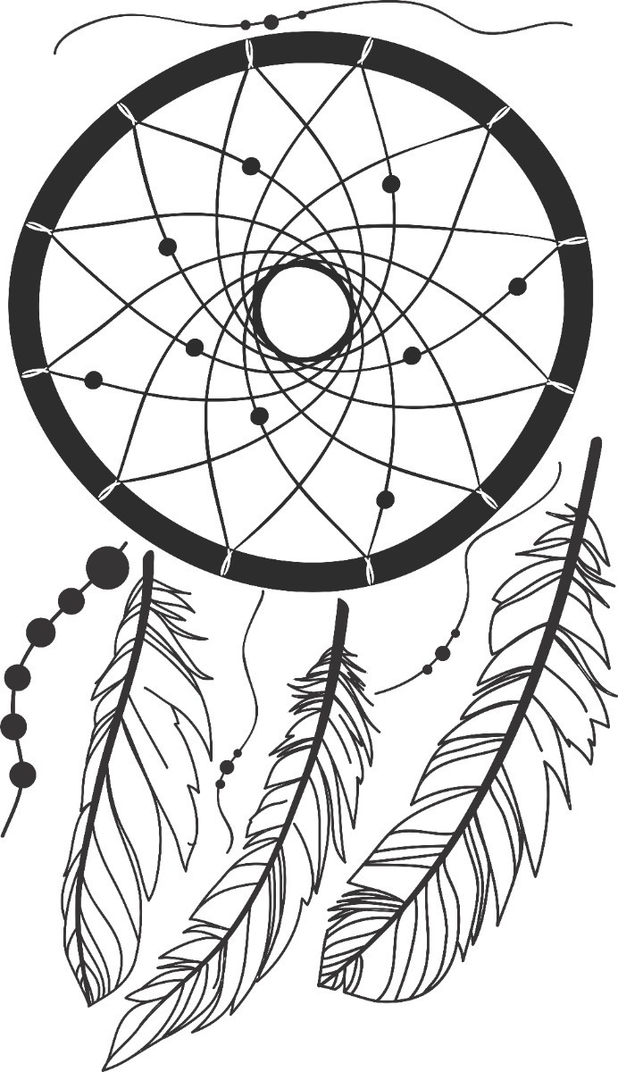 Vinilo Decorativo Atrapasueño Plancha Para Armar 60cm