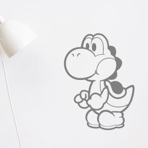 Vinilo Infantil Yoshi De Mario Decorativo Dormitorio 60x42cm