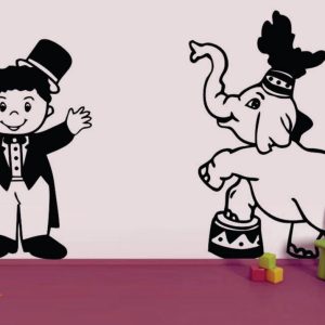 Vinilo Infantil Circo Decorativo Cuarto 60cm