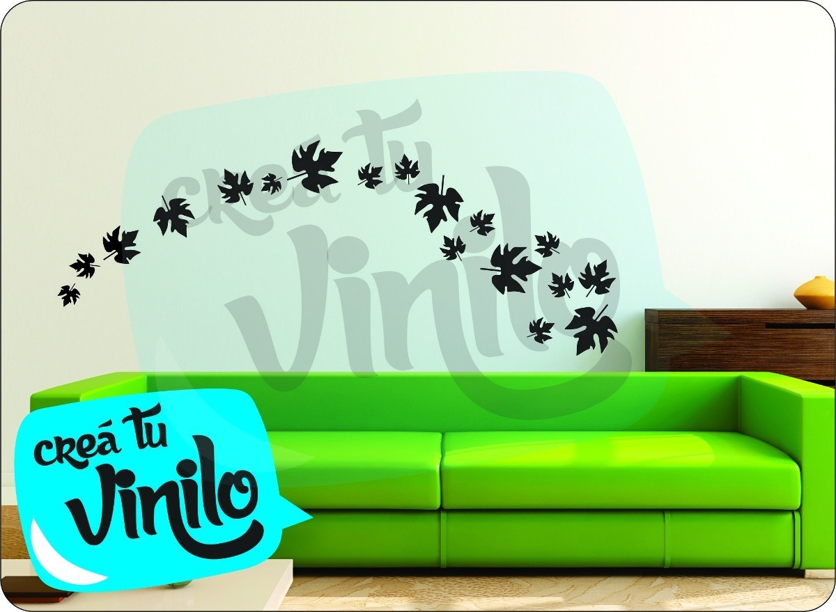 Vinilo Decorativo Hojas Otoñal Plancha 40x30cm - Imagen 2