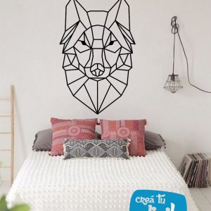 Vinilos Animal Origami Lobo Decoracion 1m.x60cm