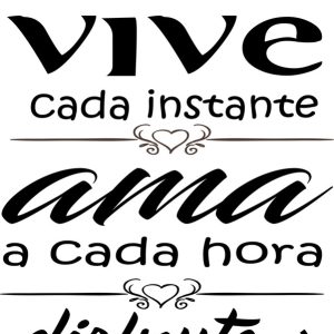 Vinilo Frase Sonrie Cada Día Decoracion Hogar 60x30