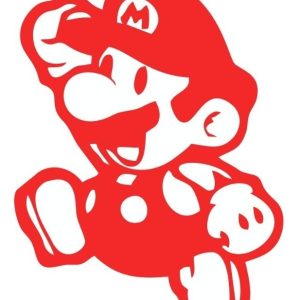 Vinilo Infantil Mario Bros Decorativo Dormitorio 60x45cm
