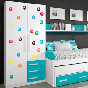 Vinilo Infantil M&m Decorativo Plancha 30cm En Colores