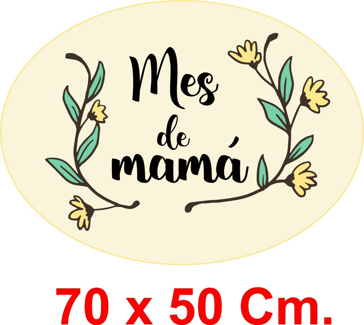 Vinilo Decoracion Vidriera Día De La Madre Mes De Mamá Color - Imagen 3
