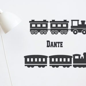 Vinilo Infantil Trenes 1,25mts X 60cm C/nombre