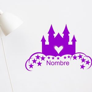 Vinilo Infantil Castillo Decorativo Personalizado 84cm