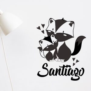 Vinilo Decorativo Infantil Zorro Personalizado Con Nombre
