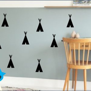 Vinilo Infantil Carpa Tipi Decorativo Plancha 40x30cm