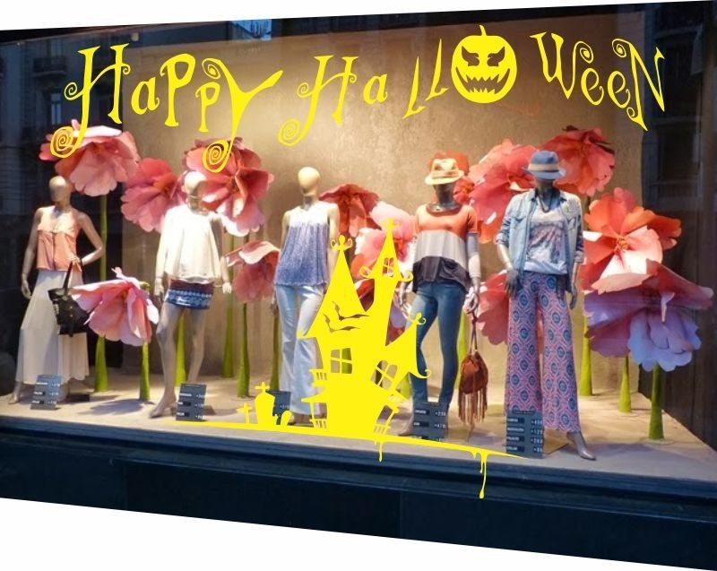 Vinilo Decorativo Hallowen Castillo Happy Hallowen 60x60 Cm - Imagen 4