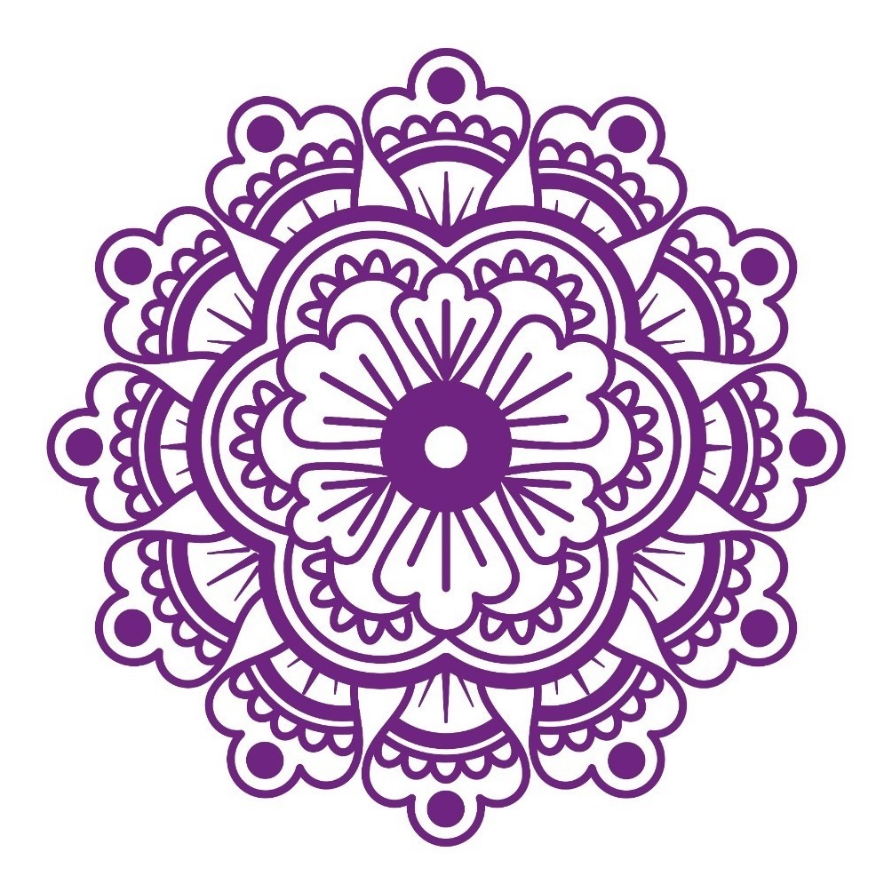 Vinilo Decorativo Pared Mandala 60x60cm Modelo F