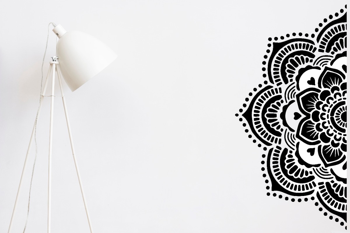 Vinilo Decorativo Pared Medio Mandala M2 1.20m.x60cm - Imagen 3