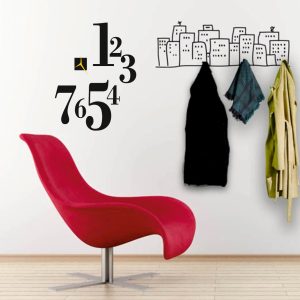 Vinilos Reloj Decoracion Numeros Grande 80cm