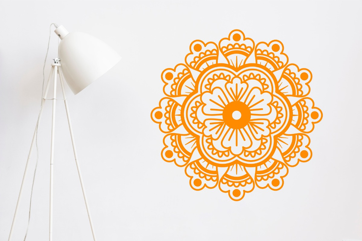 Vinilo Decorativo Pared Mandala 60x60cm Modelo F - Imagen 11