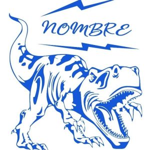 Vinilo Infantil Tiranosaurio Rex Decoracion Cuarto,nombre