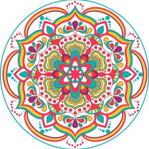 Vinilo Mandala Decorativo Mural Pared 50x50cm Impreso