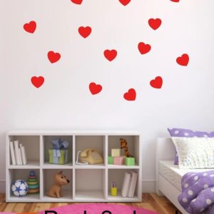 Vinilo Infantil Corazones Decorativo Plancha 40x30cm