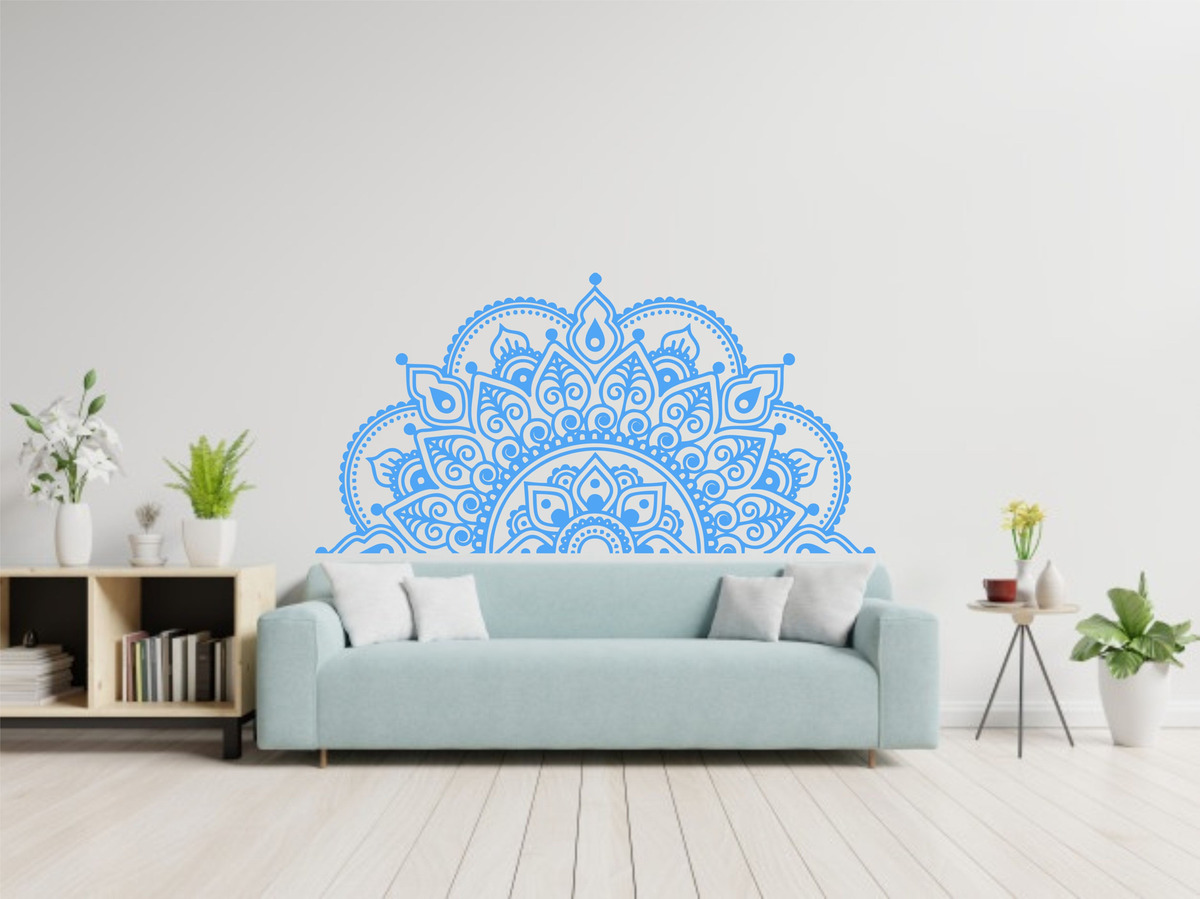 Vinilo Decorativo Pared Medio Mandala 80 Cm X 40cm - Imagen 19