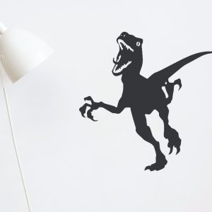 Vinilo Pared Cuarto Infantil Velociraptor 2 65cm X 60cm