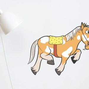 Vinilo Infantil La Granja De Zenon Percheron 65cm X 50cm