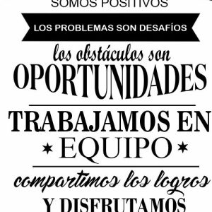 Vinilo Frase Negocio Empresa En Este Lugar.. 1mt X 60cm