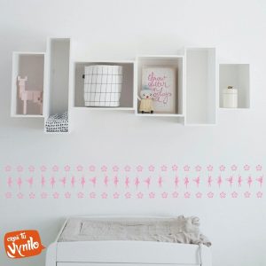 Vinilo Infantil Bailarinas Decoracion Plancha 60cm