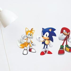 Vinilos Infantil Sonic Y Sus Amigos Decorativo Color
