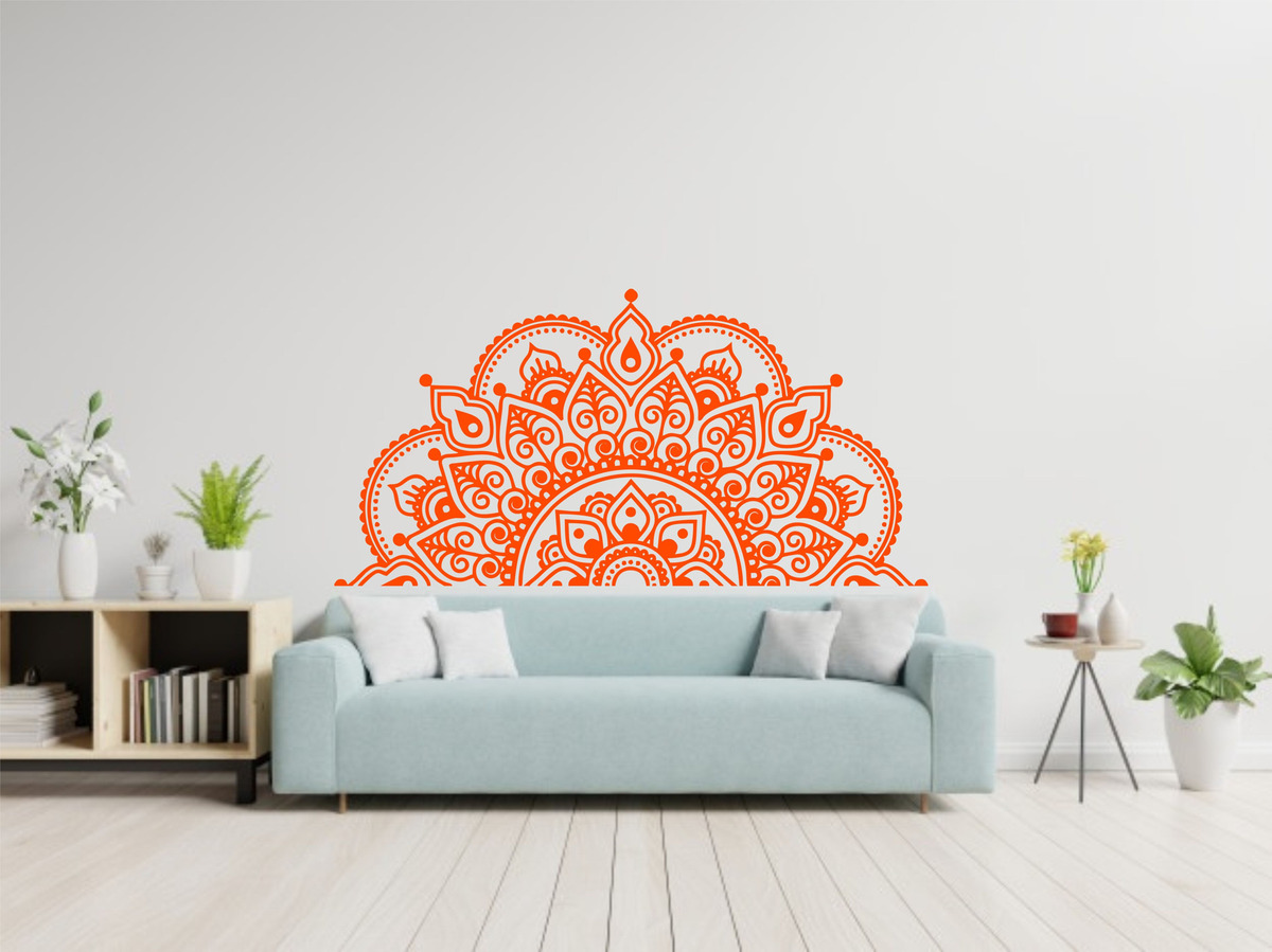 Vinilo Decorativo Pared Medio Mandala 80 Cm X 40cm - Imagen 33